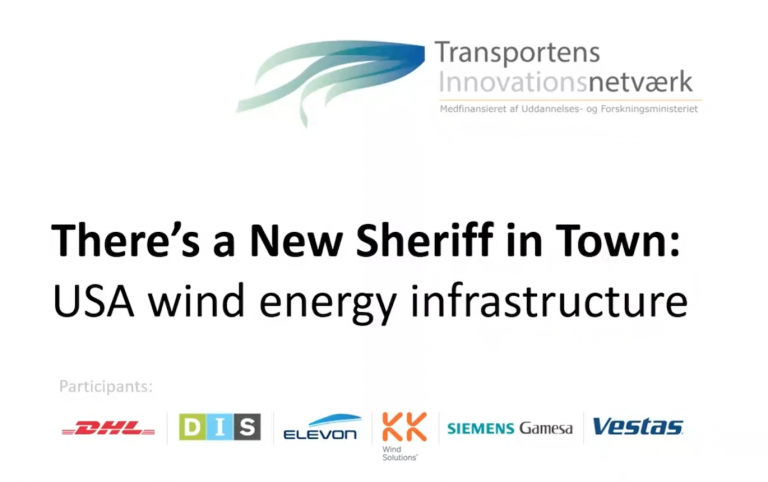 Welcoming the new sheriff in town – Thomas Poulsen holds keynote about USA wind energy infrastructure